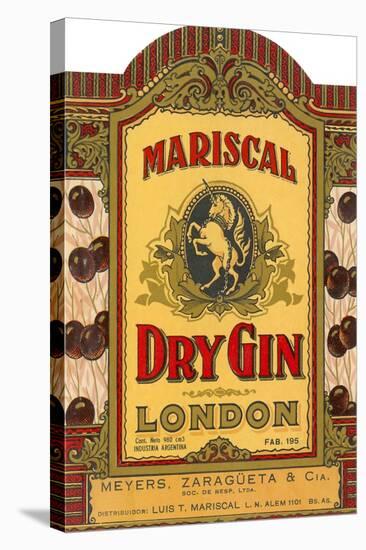 Mariscal Dry Gin Label-null-Stretched Canvas