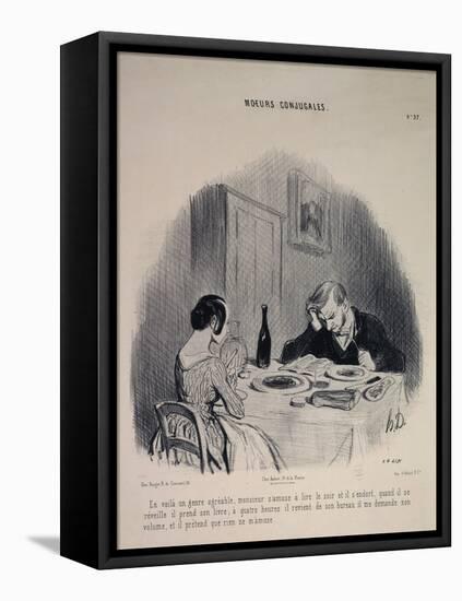 Marital Habits-Honore Daumier-Framed Stretched Canvas