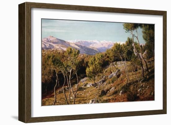 Maritime Alps and Valley of the Paglioni, Near Nice, France-John Mulcaster Carrick-Framed Giclee Print