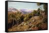 Maritime Alps and Valley of the Paglioni, Near Nice, France-John Mulcaster Carrick-Framed Stretched Canvas