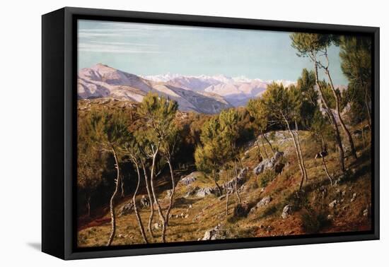 Maritime Alps and Valley of the Paglioni, Near Nice, France-John Mulcaster Carrick-Framed Stretched Canvas