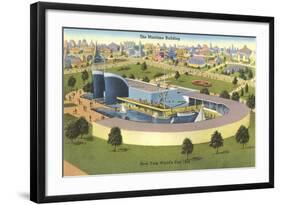 Maritime Building, New York World's Fair, 1939-null-Framed Art Print