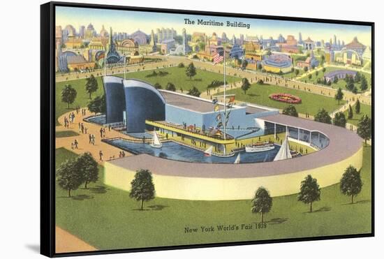 Maritime Building, New York World's Fair, 1939-null-Framed Stretched Canvas