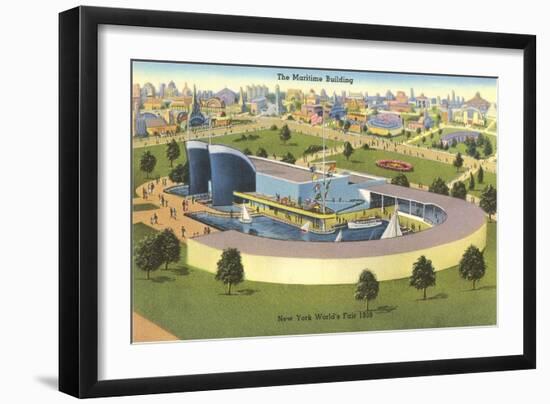 Maritime Building, New York World's Fair, 1939-null-Framed Art Print