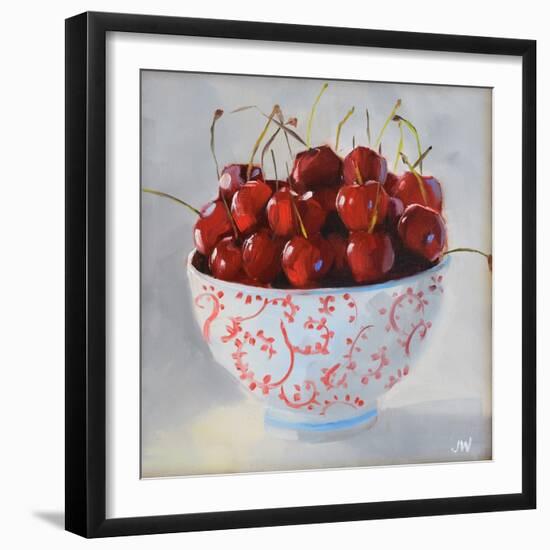 Maritime Cherries-Jenny Westenhofer-Framed Art Print