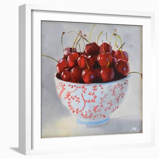 Maritime Cherries-Jenny Westenhofer-Framed Art Print