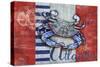 Maritime Crab-Paul Brent-Stretched Canvas