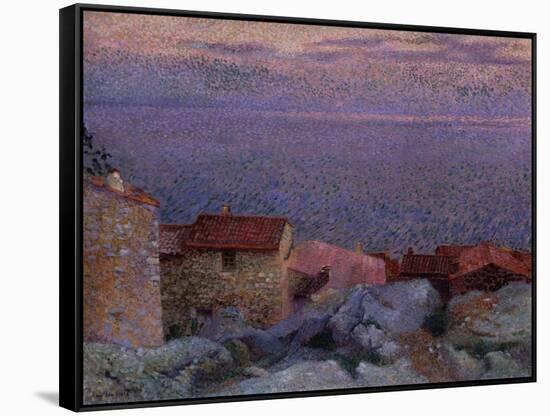 Maritime Landscape. Paysage Maritime-Henri Edmond Cross-Framed Stretched Canvas