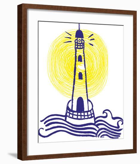 Maritime Lighthouse-Emilie Ramon-Framed Giclee Print