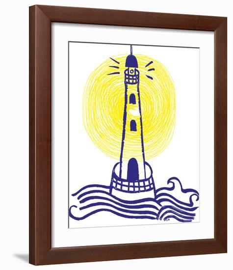 Maritime Lighthouse-Emilie Ramon-Framed Giclee Print