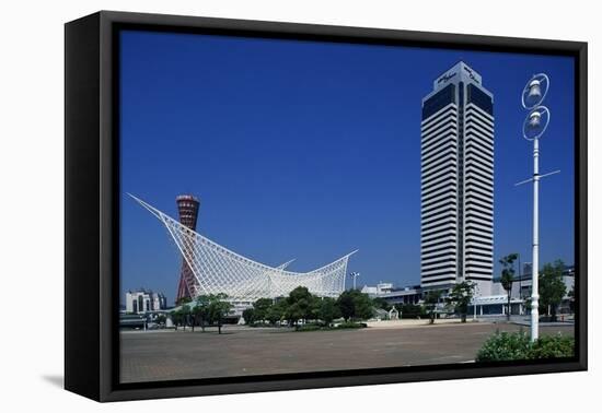 Maritime Museum and Kobe Port Tower-null-Framed Stretched Canvas