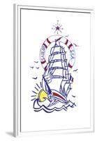 Maritime Ship-Emilie Ramon-Framed Giclee Print