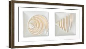 Maritime Still Life in White-Uwe Merkel-Framed Photographic Print