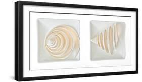 Maritime Still Life in White-Uwe Merkel-Framed Photographic Print