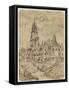 Maritime Village-Rodolphe Bresdin-Framed Stretched Canvas