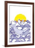 Maritime Whale-Emilie Ramon-Framed Giclee Print