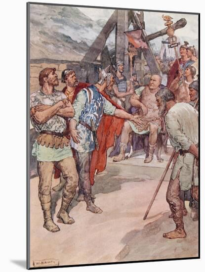 Marius and the Ambassadors of the Cimbri-William Rainey-Mounted Giclee Print