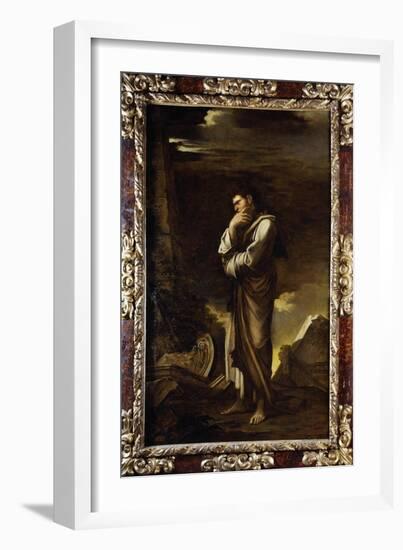 Marius Meditating Among Ruins of Carthage, Circa, 1650-Salvator Rosa-Framed Giclee Print