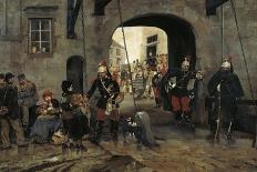 At the Barracks, Eight Thirty, 1883-Marius Roy-Giclee Print