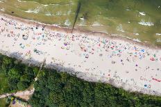 Aerial View of Sandy Polish Beach on Baltic Sea-Mariusz Szczygiel-Photographic Print