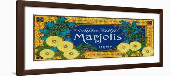 Marjolis Soap Label - Paris, France-Lantern Press-Framed Art Print