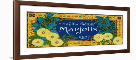 Marjolis Soap Label - Paris, France-Lantern Press-Framed Art Print