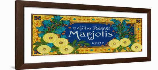 Marjolis Soap Label - Paris, France-Lantern Press-Framed Art Print