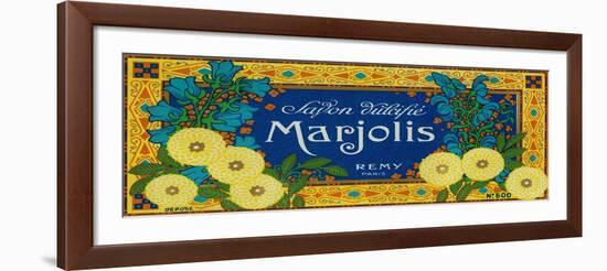 Marjolis Soap Label - Paris, France-Lantern Press-Framed Art Print