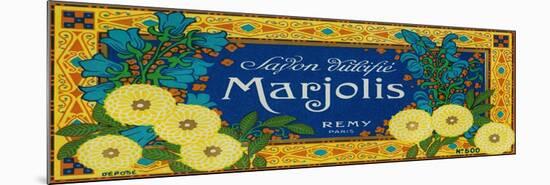 Marjolis Soap Label - Paris, France-Lantern Press-Mounted Premium Giclee Print