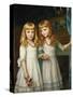 Marjory and Lettice Wormald-Arthur Hughes-Stretched Canvas