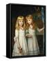 Marjory and Lettice Wormald-Arthur Hughes-Framed Stretched Canvas