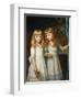 Marjory and Lettice Wormald-Arthur Hughes-Framed Giclee Print