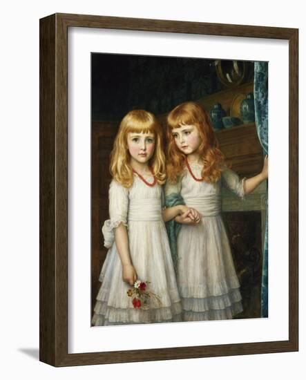 Marjory and Lettice Wormald-Arthur Hughes-Framed Giclee Print