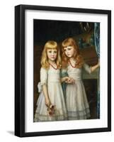 Marjory and Lettice Wormald-Arthur Hughes-Framed Giclee Print