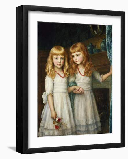 Marjory and Lettice Wormald-Arthur Hughes-Framed Giclee Print