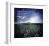 Mark 12:30 Love the Lord Your God (Sunflowers)-Inspire Me-Framed Art Print