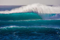 Giant surf at Waimea Bay Shorebreak, North Shore, Oahu, Hawaii-Mark A Johnson-Photographic Print