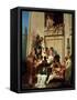 Mark Antony Brought Dying to Cleopatra VII, Queen of Egypt-Ernest Hillemacher-Framed Stretched Canvas