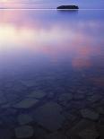 Spring Sunrise Silhouettes Edwards Island and Reflects Light on Lake Superior-Mark Carlson-Photographic Print