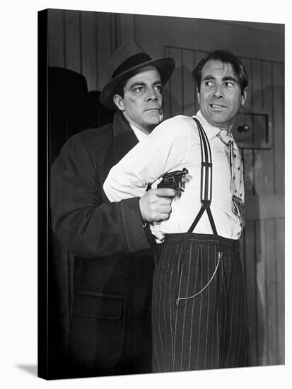 Mark Dixon Detective WHERE THE SIDEWALK ENDS by OttoPreminger with Dana Andrews and Gary Merrill, 1-null-Stretched Canvas