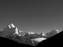 Climbers on Ridge in Dodh Koshir River Valley Photograph Himalayan Peak of Everest Range-Mark Hannaford-Photographic Print
