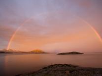 Nordland, Helgeland, A Rainbow at Midnight, Norway-Mark Hannaford-Photographic Print