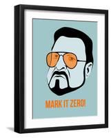 Mark it Zero Poster 1-Anna Malkin-Framed Art Print