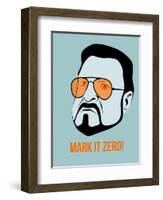 Mark it Zero Poster 1-Anna Malkin-Framed Art Print