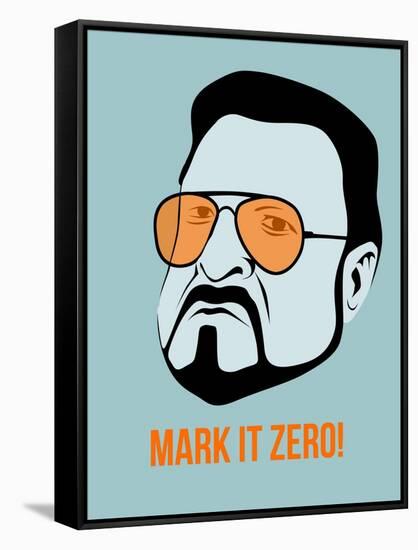 Mark it Zero Poster 1-Anna Malkin-Framed Stretched Canvas
