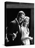 Actors Paul Newman and Joanne Woodward-Mark Kauffman-Stretched Canvas