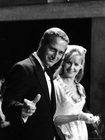 Actors Paul Newman and Joanne Woodward