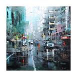 Montreal Turquoise Rain-Mark Lague-Art Print