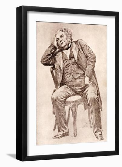 Mark Lemon, 19th Century Editor of Punch Magazine-William Henry Margetson-Framed Giclee Print