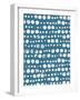 Mark Making Tile Pattern II Light Blue Crop-Moira Hershey-Framed Art Print
